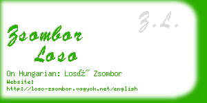 zsombor loso business card